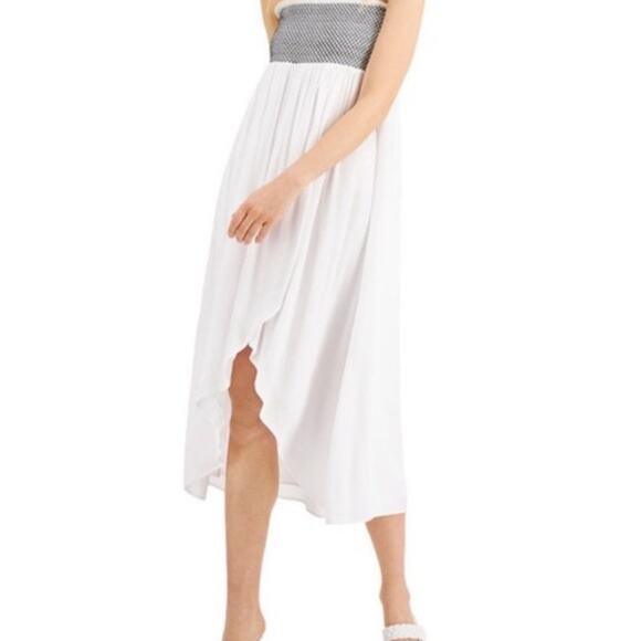 INC International Concepts White Smocked Waist Convertible Skirt Sz XL NWT - Picture 5 of 14